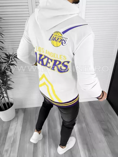 Hanorac barbati alb slim fit K013 N3-3